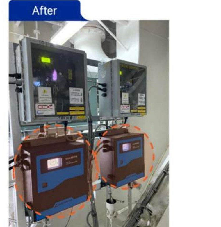 Installed CEMS equipment on board